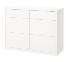 Komoda, 6 szuflad, kremowy TONSTAD 806.146.27