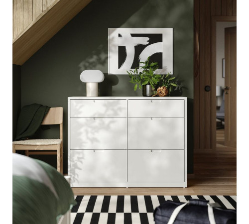 Komoda, 6 szuflad, kremowy TONSTAD 806.146.27