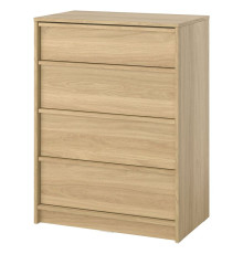 Комод, 4 ящика, отделка под дуб, ANKARUDDEN 806.271.49
