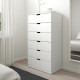 Komoda, 6 szuflad, biały NORDLI 892.394.99