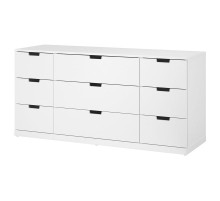 Komoda, 9 szuflad, biały NORDLI 892.395.07