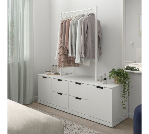 Komoda, 6 szuflad, biały NORDLI 892.951.69