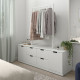 Komoda, 6 szuflad, biały NORDLI 892.951.69