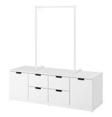 Komoda, 6 szuflad, biały NORDLI 892.951.69