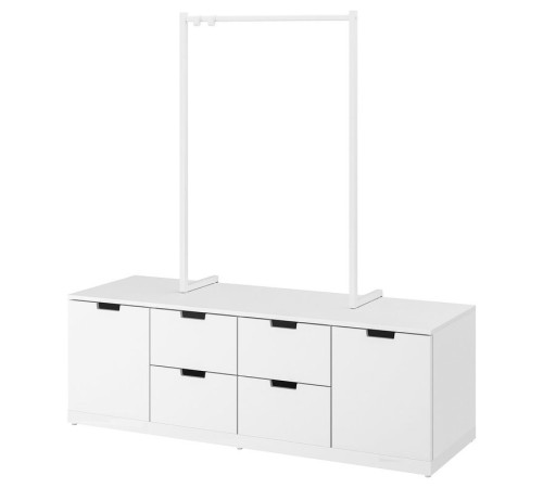 Komoda, 6 szuflad, biały NORDLI 892.951.69