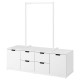 Komoda, 6 szuflad, biały NORDLI 892.951.69