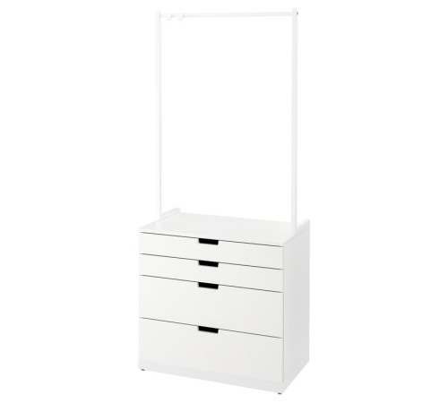 Комод, 4 ящика, белый NORDLI 893.368.72