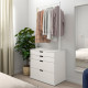 Комод, 4 ящика, белый NORDLI 893.368.72