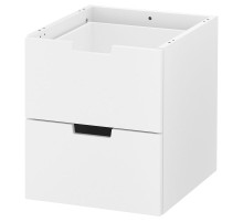Komoda modułowa/2 szuflady, biały NORDLI 903.834.57
