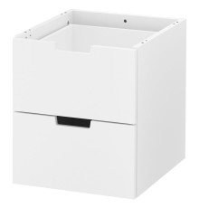 Komoda modułowa/2 szuflady, biały NORDLI 903.834.57
