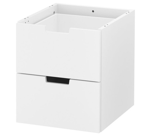 Komoda modułowa/2 szuflady, biały NORDLI 903.834.57