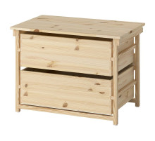 Komoda, 2 szuflady, sosna KRONÖREN 906.107.99