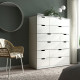 Komoda,12 szuflad, biały NORDLI 992.394.89