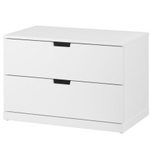 Комод, 2 ящика, белый NORDLI 992.394.94