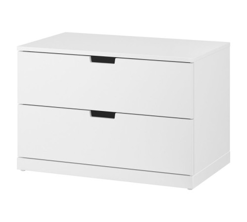Komoda, 2 szuflady, biały NORDLI 992.394.94