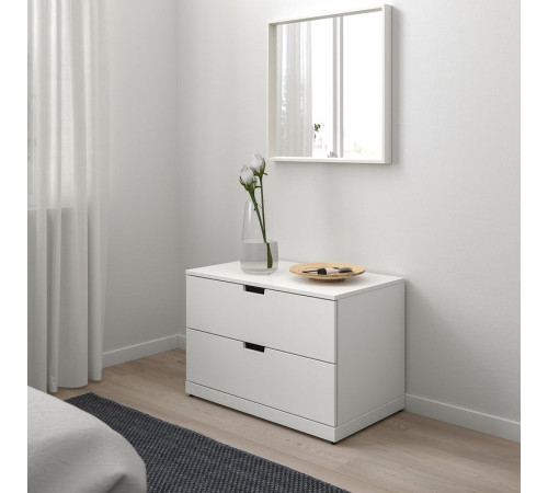 Komoda, 2 szuflady, biały NORDLI 992.394.94