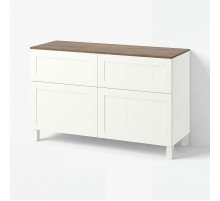 Полка с дверцами и ящиками, белая/Pipmakare white BESTÅ 795.980.96