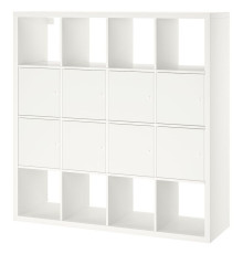 Regał z 8 wkładami, biały KALLAX 690.174.75