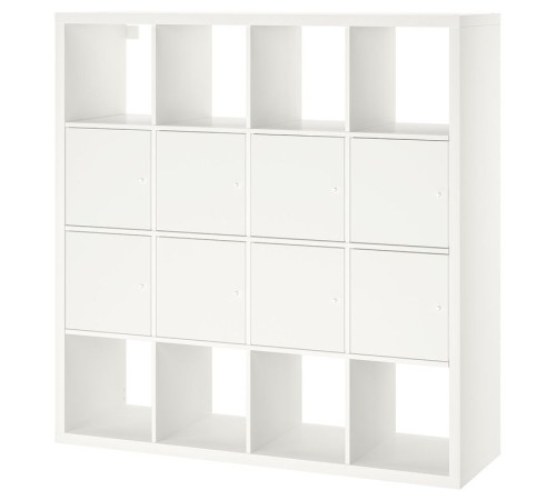 Regał z 8 wkładami, biały KALLAX 690.174.75