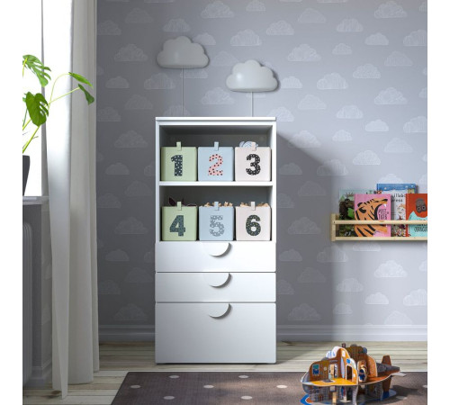 Коробка, 3 шт., зелено-голубой/бежевый BARNDRÖM 105.606.23