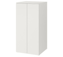 Szafa, biały biały/z 3 półkami SMÅSTAD / PLATSA 494.833.13