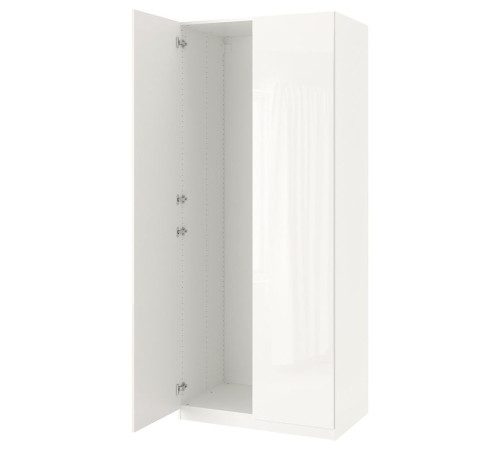 Szafa/2 drzwi, biały/połysk/biel PAX / FARDAL 399.054.98