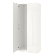 Szafa/2 drzwi, biały/Fardal połysk/biel PAX 599.054.97