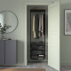Kombinacja szafy, antracyt/metal BOAXEL 395.644.75