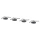 Noga, regulowana, metal EKET 703.400.44