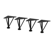 Noga, metal/czarny EKET 705.746.60