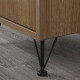 Noga, metal/czarny EKET 705.746.60