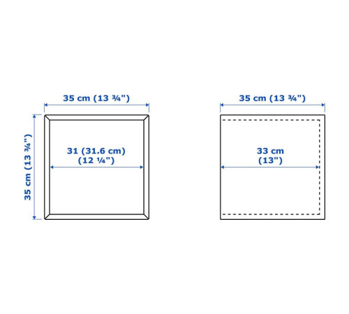 Kombinacja szafek ściennych, biały/imitacja dębu bejcowanego na biało EKET 194.942.71