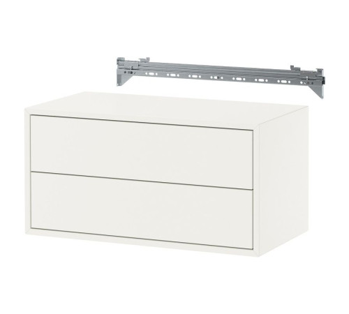 Kombinacja szafek wiszących, z 2 szufladami/biały EKET 495.903.70