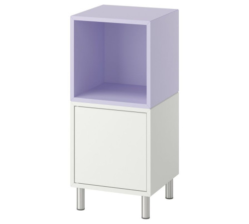 Kombinacja szafek z nóżkami, biały/blady fiolet EKET 596.020.99