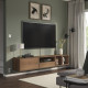 Szafka na TV,hifi, brązowy orzech/szkło bezbarwne EKET 995.809.86