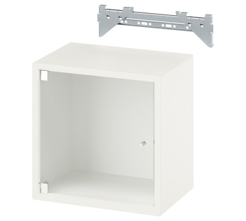 Szafka śc/szkl drzwi, biały EKET 293.363.56
