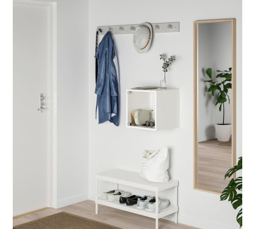 Szafka śc/szkl drzwi, biały EKET 593.363.74
