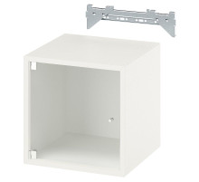 Szafka śc/szkl drzwi, biały EKET 593.363.74