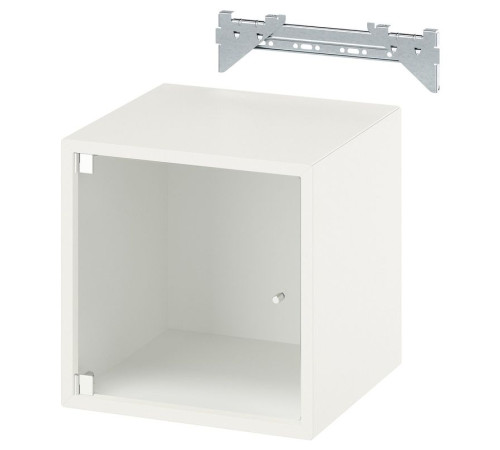 Szafka śc/szkl drzwi, biały EKET 593.363.74