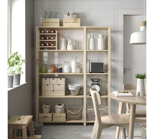 2 sekcje/półki, sosna IVAR 995.906.12