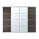 Kombinacja drzwi przesuwnych, aluminium/ciemnoszary lustro SKYTTA / MEHAMN/AULI 295.759.31