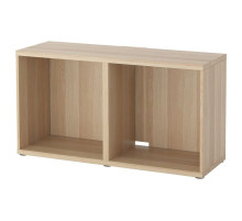 Szafka pod TV, imitacja dębu bejcowanego na biało BESTÅ 302.998.95