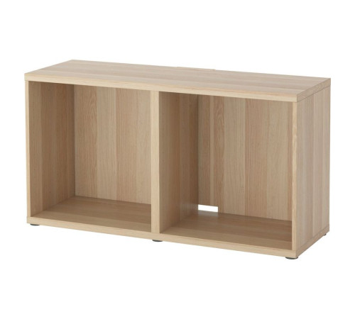 Szafka pod TV, imitacja dębu bejcowanego na biało BESTÅ 302.998.95