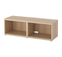 Szafka pod TV, imitacja dębu bejcowanego na biało BESTÅ 702.945.13
