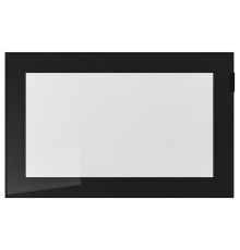 Drzwi szklane, czarny/szkło bezbarwne GLASSVIK 002.916.50