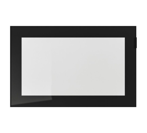 Drzwi szklane, czarny/szkło bezbarwne GLASSVIK 002.916.50