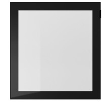 Drzwi szklane, czarny/szkło bezbarwne GLASSVIK 302.916.58