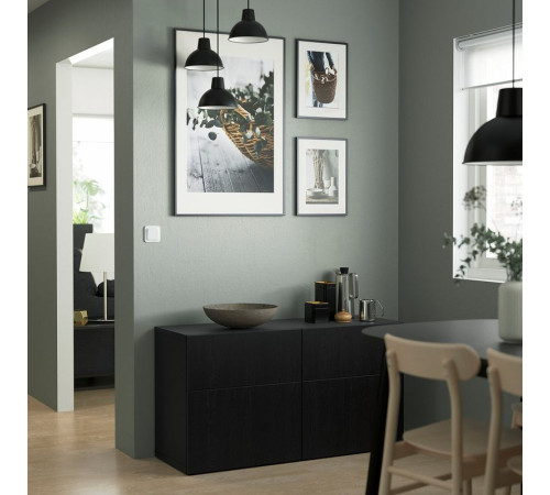 Drzwi/front szuflady, czarnybrąz LAPPVIKEN 402.916.67