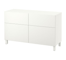 Полка с дверцами и ящиками, белый/Lappviken/Stubbarp белый BESTÅ 991.953.05