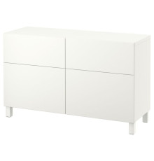 Полка с дверцами и ящиками, белый/Lappviken/Stubbarp белый BESTÅ 991.953.05